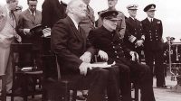 Presiden AS Franklin D. Roosevelt dan PM Inggris Winston Churchill 1